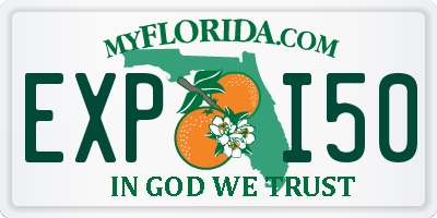 FL license plate EXPI50
