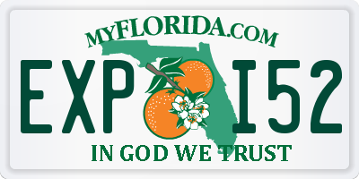FL license plate EXPI52