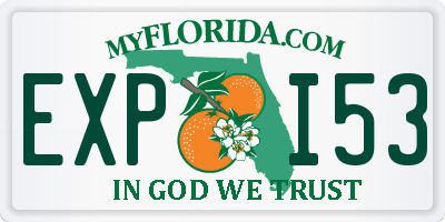 FL license plate EXPI53