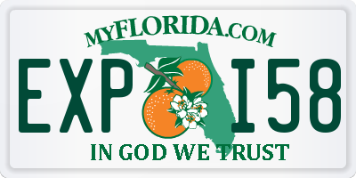 FL license plate EXPI58