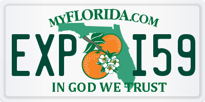 FL license plate EXPI59
