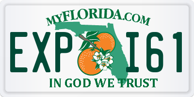 FL license plate EXPI61
