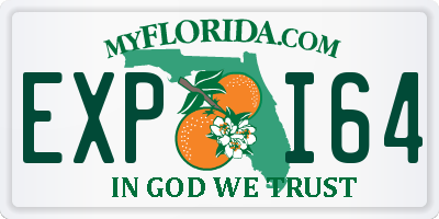 FL license plate EXPI64