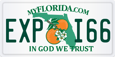 FL license plate EXPI66
