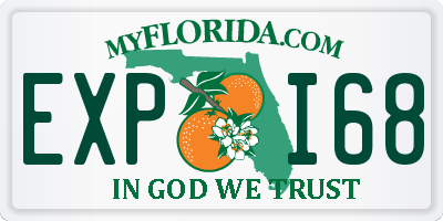 FL license plate EXPI68