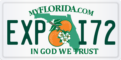 FL license plate EXPI72
