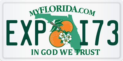 FL license plate EXPI73