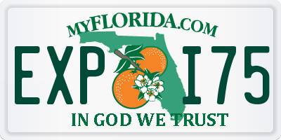 FL license plate EXPI75