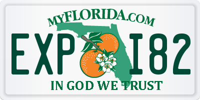 FL license plate EXPI82