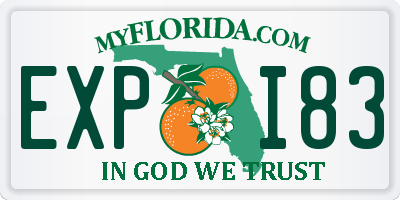 FL license plate EXPI83