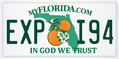 FL license plate EXPI94