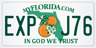 FL license plate EXPJ76