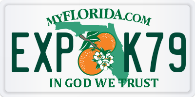 FL license plate EXPK79