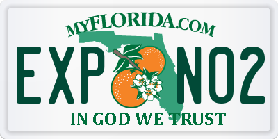 FL license plate EXPN02