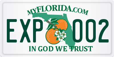 FL license plate EXPO02