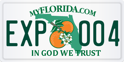 FL license plate EXPO04