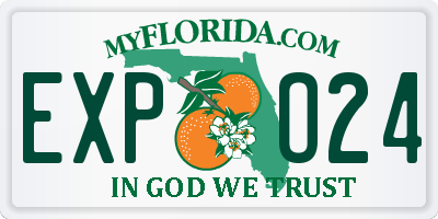 FL license plate EXPO24