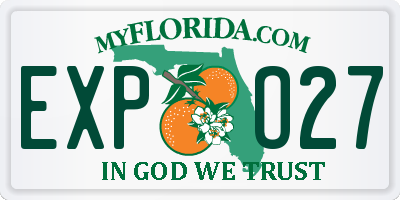 FL license plate EXPO27
