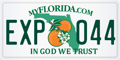 FL license plate EXPO44
