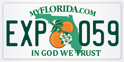 FL license plate EXPO59