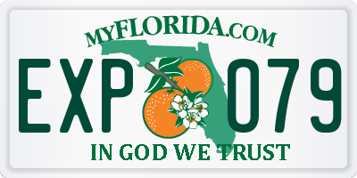 FL license plate EXPO79