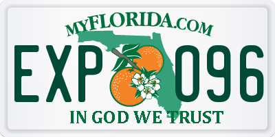 FL license plate EXPO96