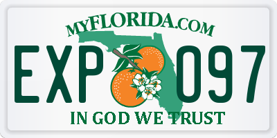 FL license plate EXPO97