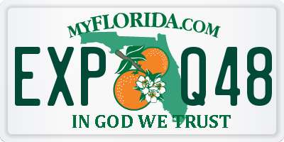 FL license plate EXPQ48