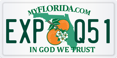 FL license plate EXPQ51