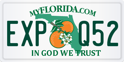 FL license plate EXPQ52