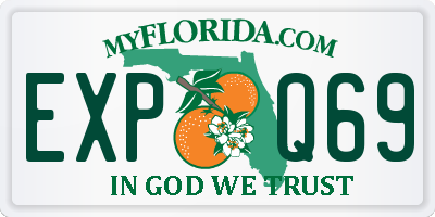 FL license plate EXPQ69
