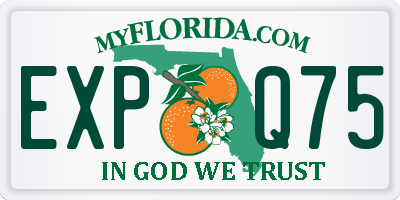 FL license plate EXPQ75