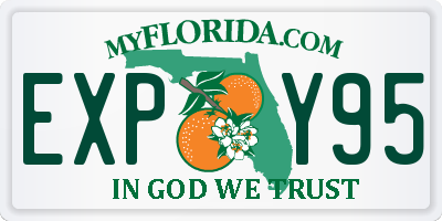 FL license plate EXPY95