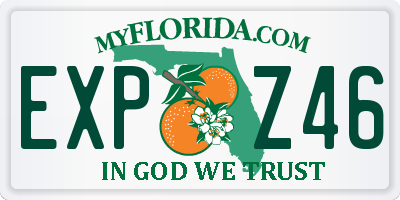 FL license plate EXPZ46
