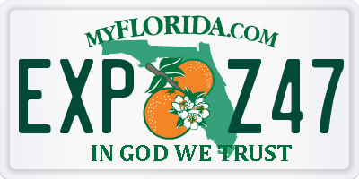 FL license plate EXPZ47