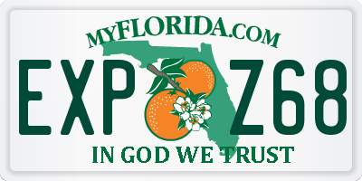 FL license plate EXPZ68