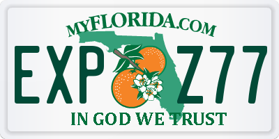 FL license plate EXPZ77