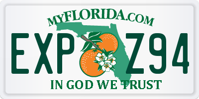 FL license plate EXPZ94