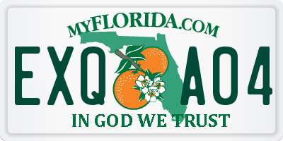 FL license plate EXQA04