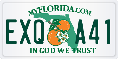 FL license plate EXQA41