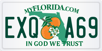 FL license plate EXQA69