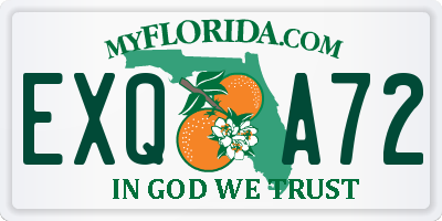 FL license plate EXQA72