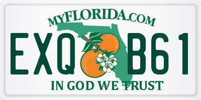 FL license plate EXQB61
