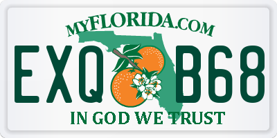 FL license plate EXQB68