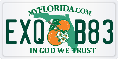FL license plate EXQB83