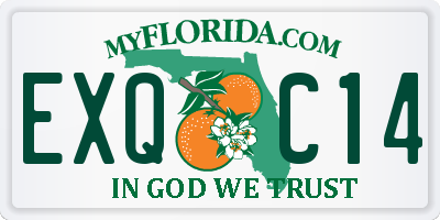 FL license plate EXQC14