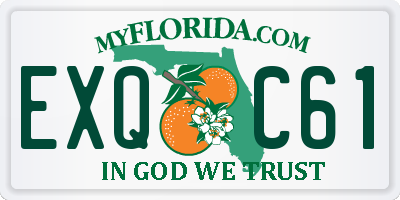 FL license plate EXQC61