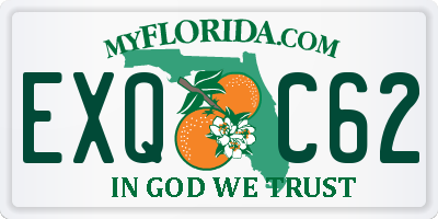 FL license plate EXQC62
