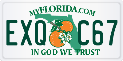 FL license plate EXQC67