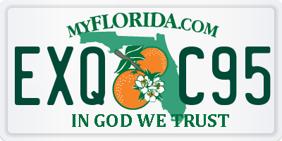 FL license plate EXQC95